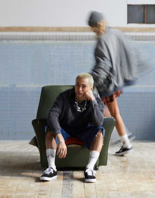 Vans - Sport Low - Sneakers in zwart met witte zool, 5 van 7