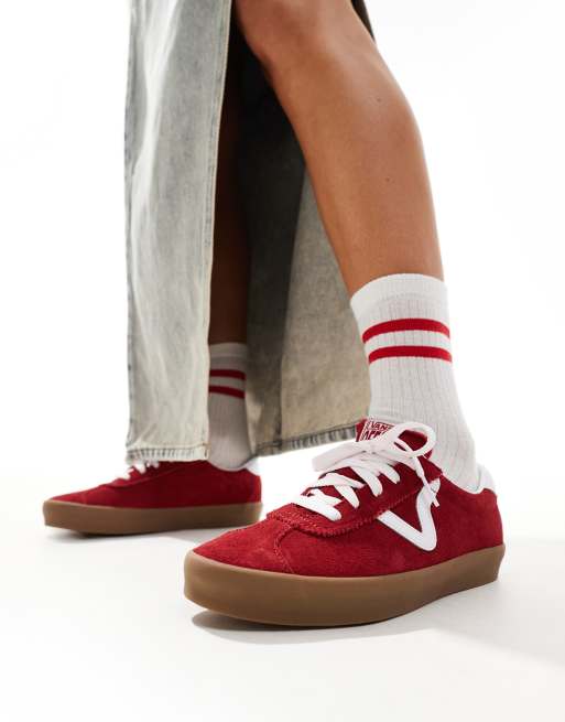 Vans Sport low trainers in burgundy ASOS