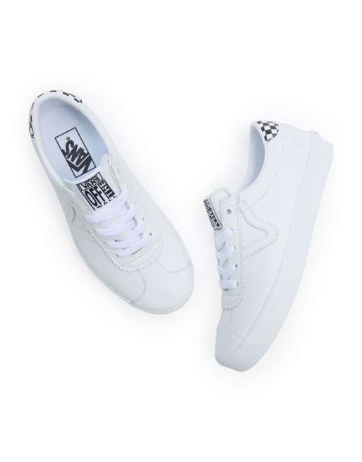 Vans white low on sale tops