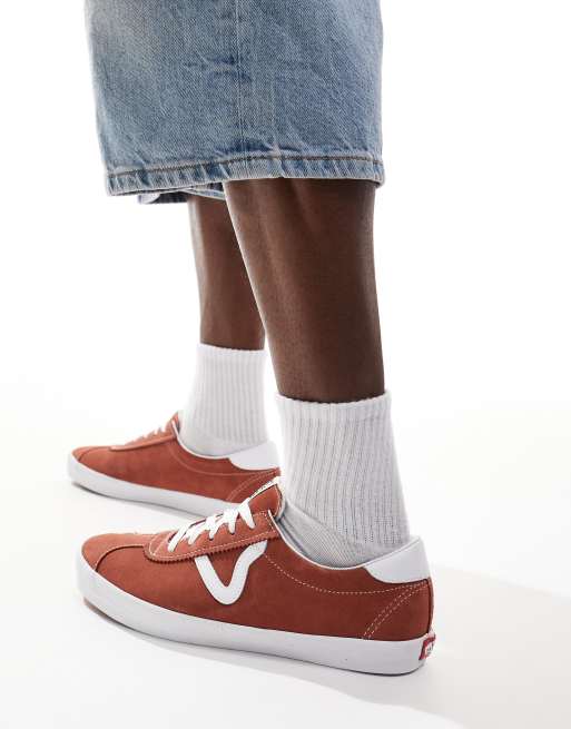 Vans Sport Sneakers basse bianche e arancione bruciato
