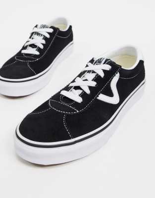 vans sport shoes suede black