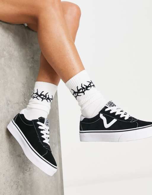 Vans Sport suede sneakers in black/white , 3 of 4