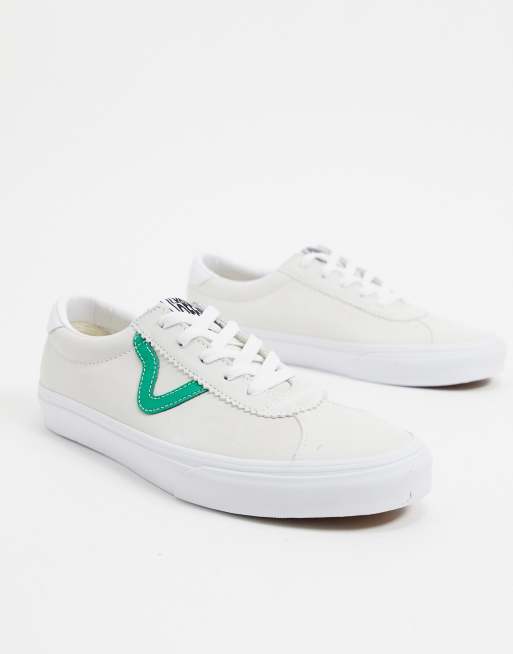 Vans Sport suede in cream/green | ASOS