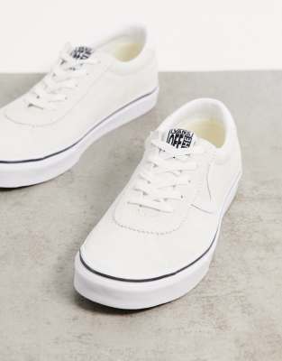 white suede vans
