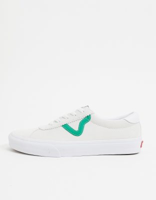 cream and green vans