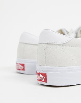 cream red vans