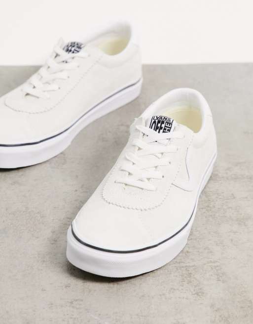 White on sale suede vans