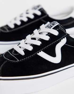 vans sport trainers black