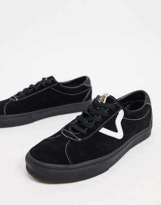 black vans trainers