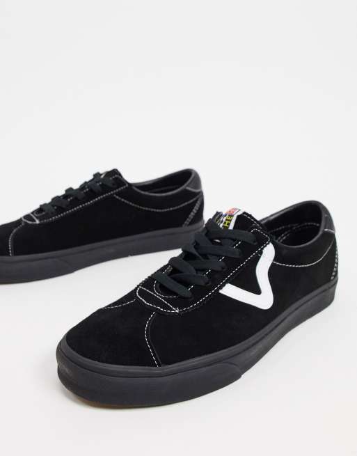 All black 2025 vans running shoes