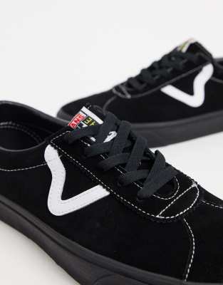 vans sport trainers black