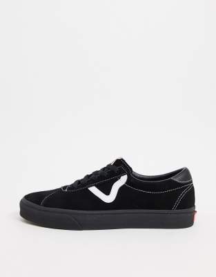 vans sport trainers black