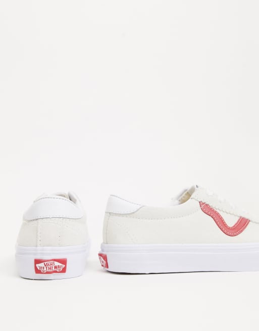 Cream red sale vans