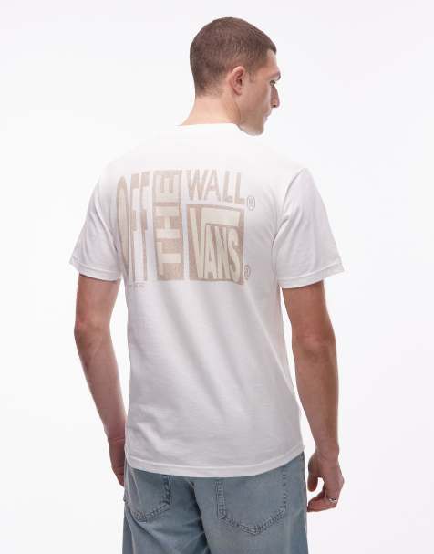 Vans - Stack - T-shirt elasticizzata bianca con grafica screpolata - view 1