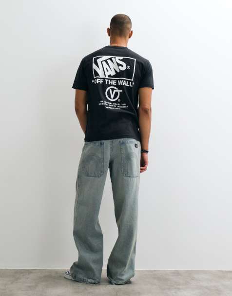 Vans Stacked Hi backprint t-shirt in black - view 1