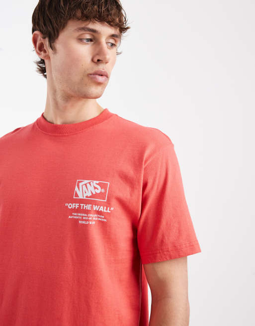 Vans Stacked hi tee in crimson haze, 5 of 5