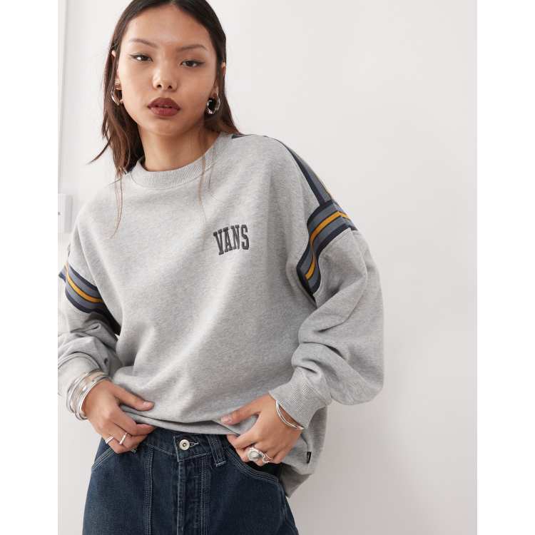 Vans Stadium Crew neck Sweatshirt in gray | ASOS