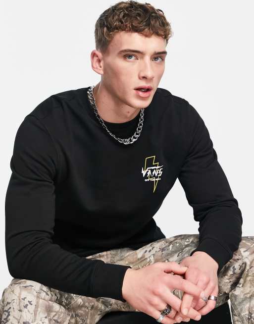 Vans - Static Bolt - Sort sweatshirt