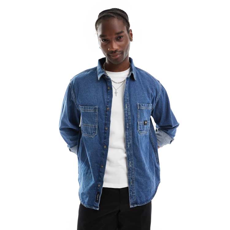 トップス cantate Mods Sleeve Shirt / M INDIGO Vans stevens denim shirt in classic blue | ASOS