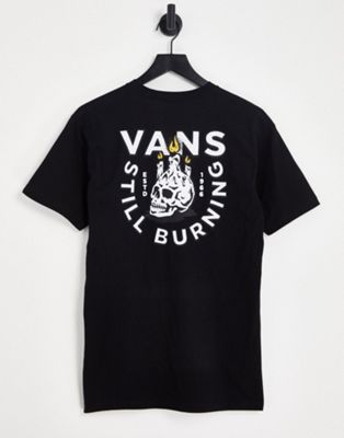 Vans Still Burning back print t-shirt in black
