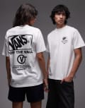 [Vans] Vans stockpile graphic back print t-shirt in white S WHITE