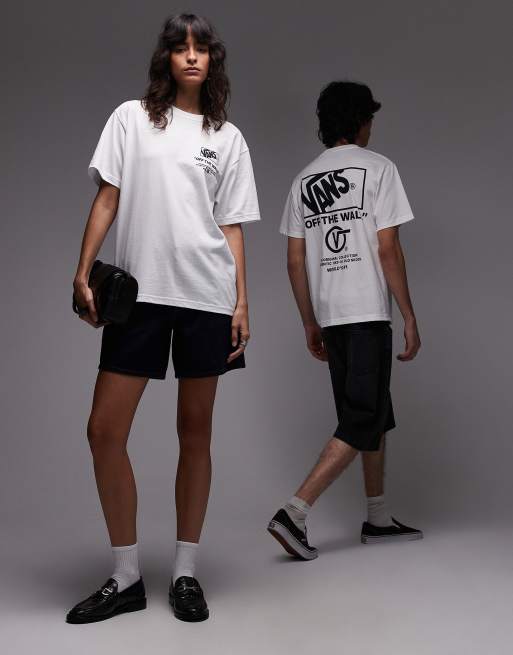 Vans - Stockpile - T-shirt met grafische print op de achterkant in wit, 2 van 4
