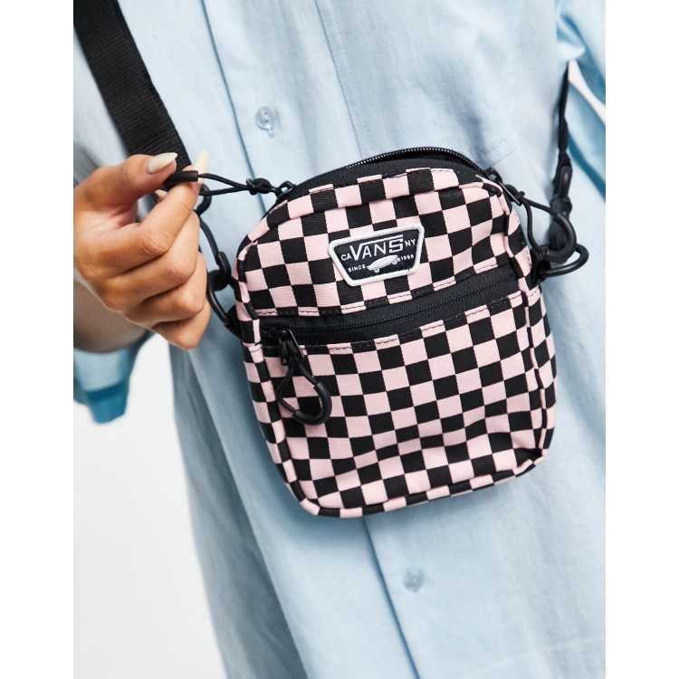 Vans, Bags, Vans Pink And White Checkered Backpack