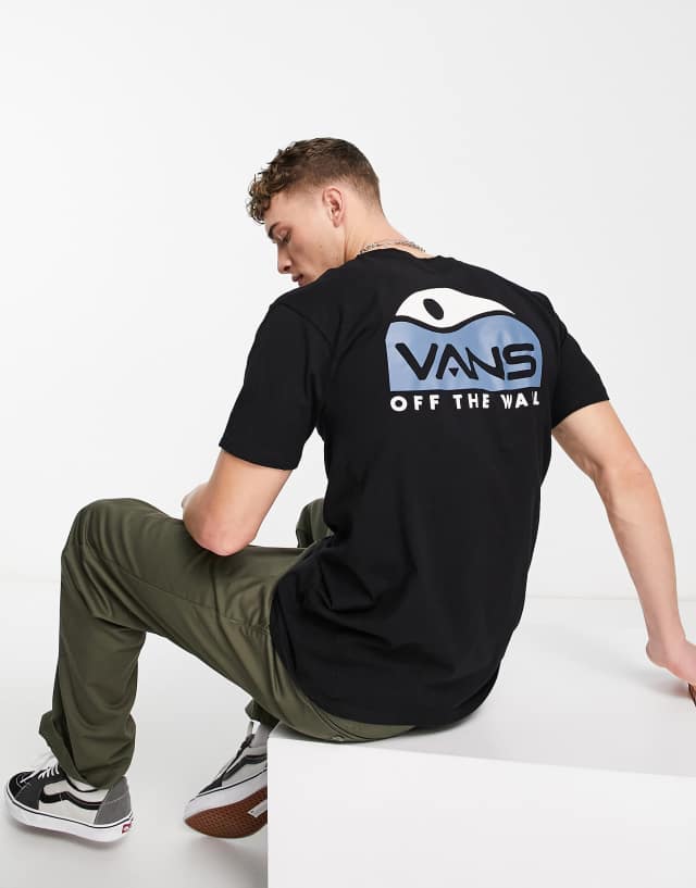 Vans Street Sport Outdoors back print t-shirt in black