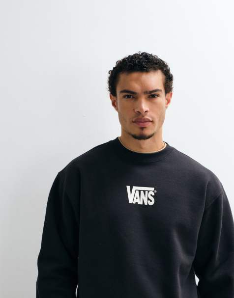 Vans Stretch Logo crew sweatshirt in black - view 1