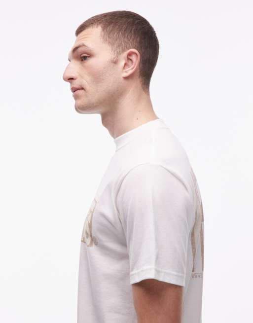 Vans – Stretch Stack Crackle – T-Shirt in Weiß mit Grafik, 4 von 5