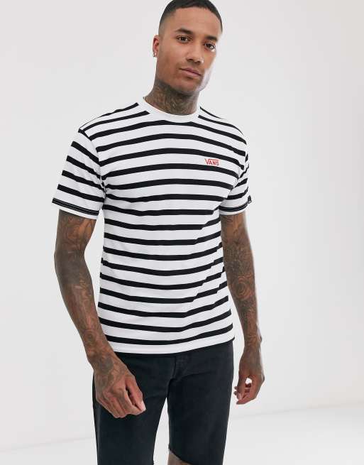 Vans stripe small logo in white Exclusive at ASOS | ASOS