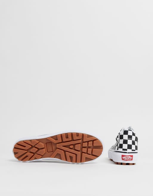 Vans with deals checkered bottom