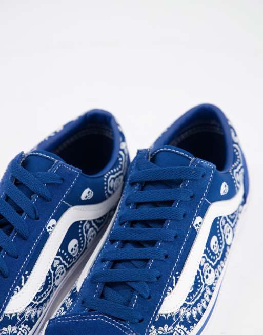 Vans Style 36 Bandana sneakers in blue white