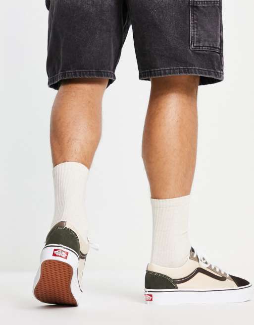 Vans Style 36 Baskets effet color block Marron et beige