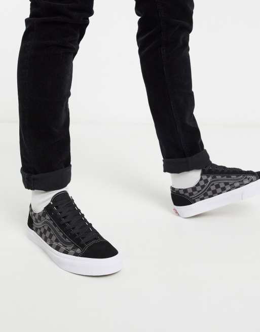 Checkerboard vans pewter sale