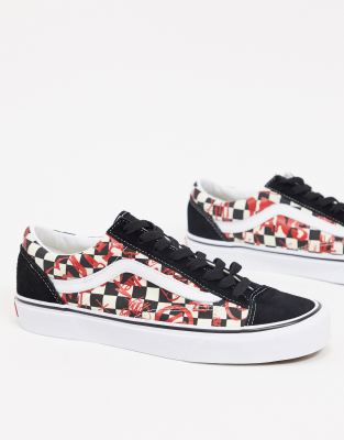 vans style 36 checkerboard black