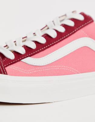 vans style 36 pink