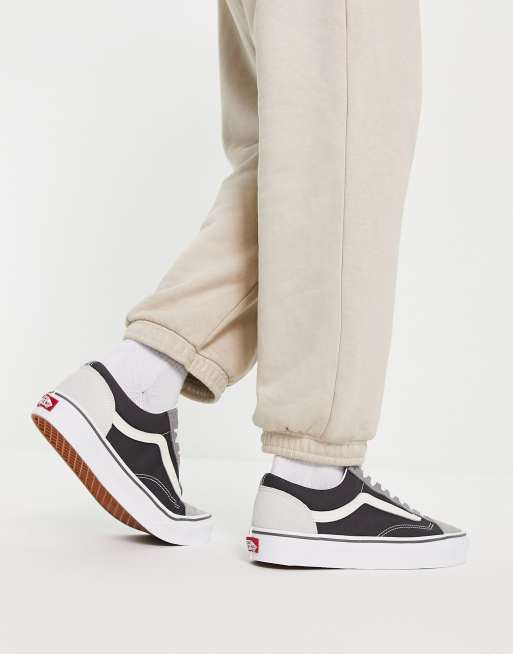 Vans – Style 36 – Marinblå och grå sneakers med blockfärgad design , 3 av 4