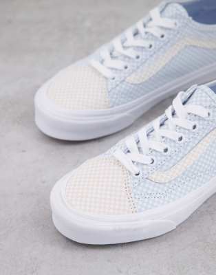 vans blue white checkered