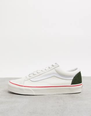 cream and green vans
