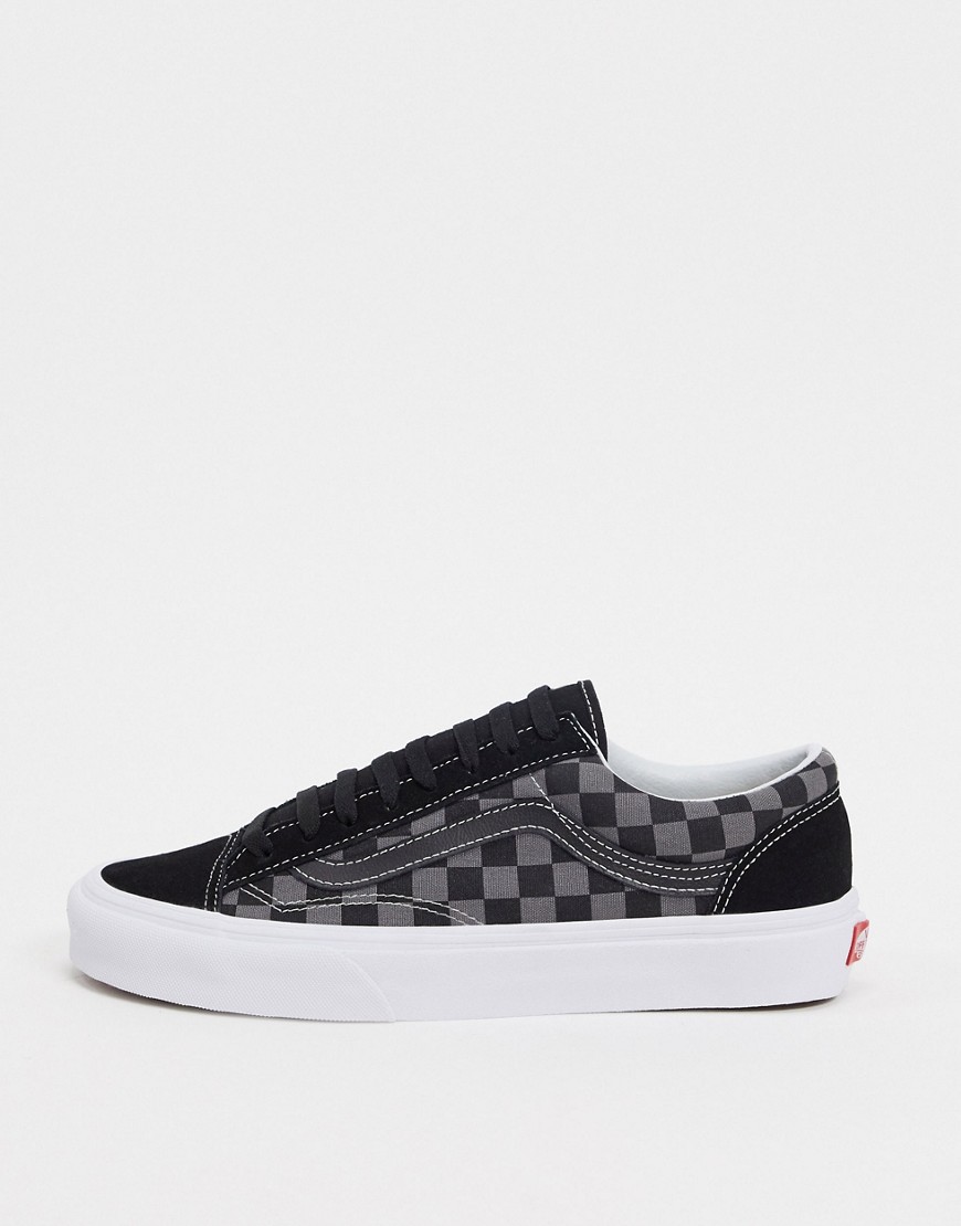 Vans Style 36 trainers in checkerboard black pewter & true white-Multi
