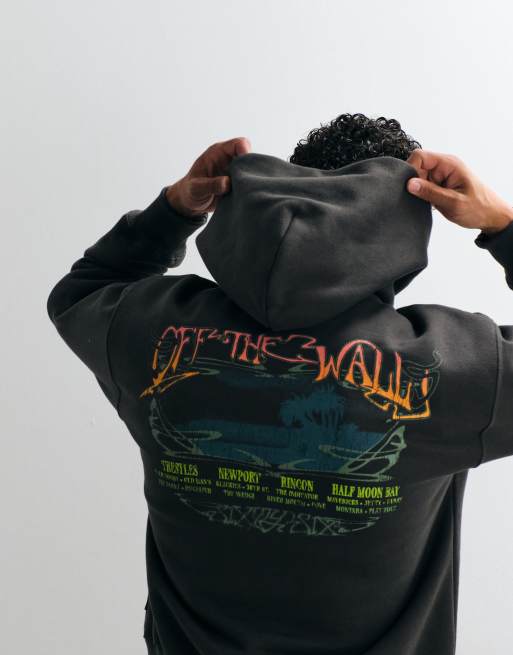 Vans - Sudadera con capucha tipo pullover Jetty Sets con estampado trasero en negro, 1 de 5