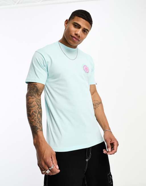 Vans summer camp back print t-shirt in blue | ASOS