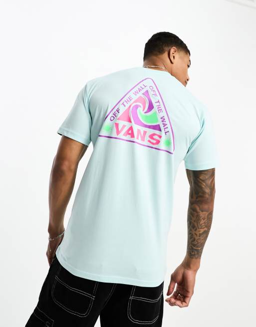 Vans summer camp back print t-shirt in blue | ASOS