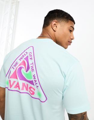 Vans - Summer Camp - Blå T-shirt med print på ryggen - view 1