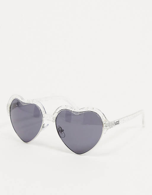 Vans Summer Love sunglasses in silver glitter