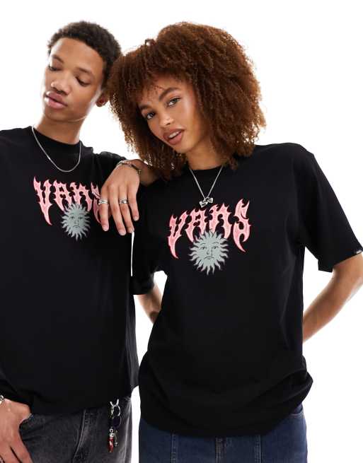 Vans - Sunface - Sort T-shirt