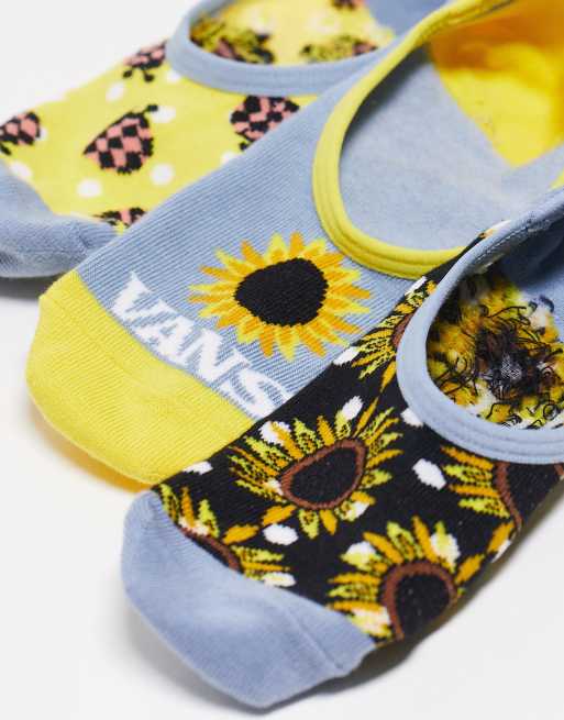 Vans Sunflower mix 3-pack socks in multi