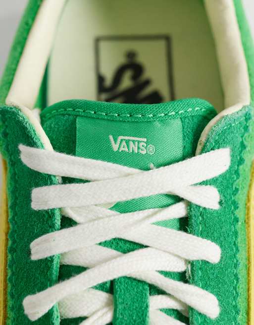 Vans Super Low Pro sneakers in green and yellow , 2 of 5