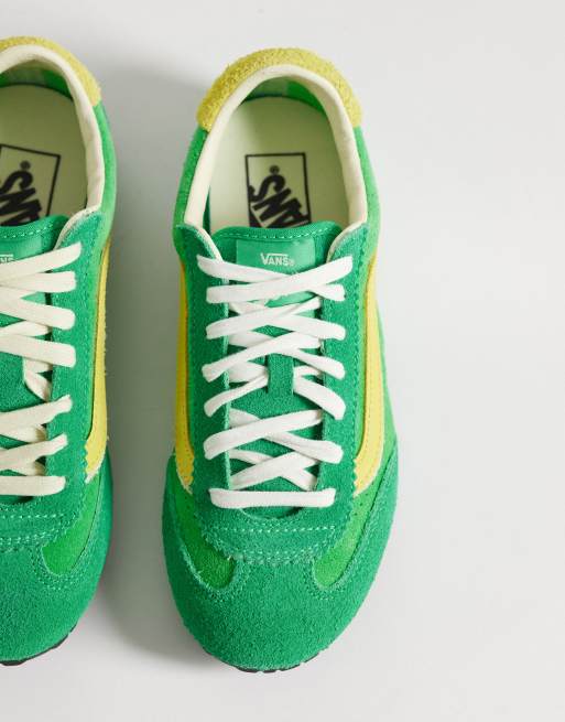 Vans Super Low Pro sneakers in green and yellow , 4 of 5